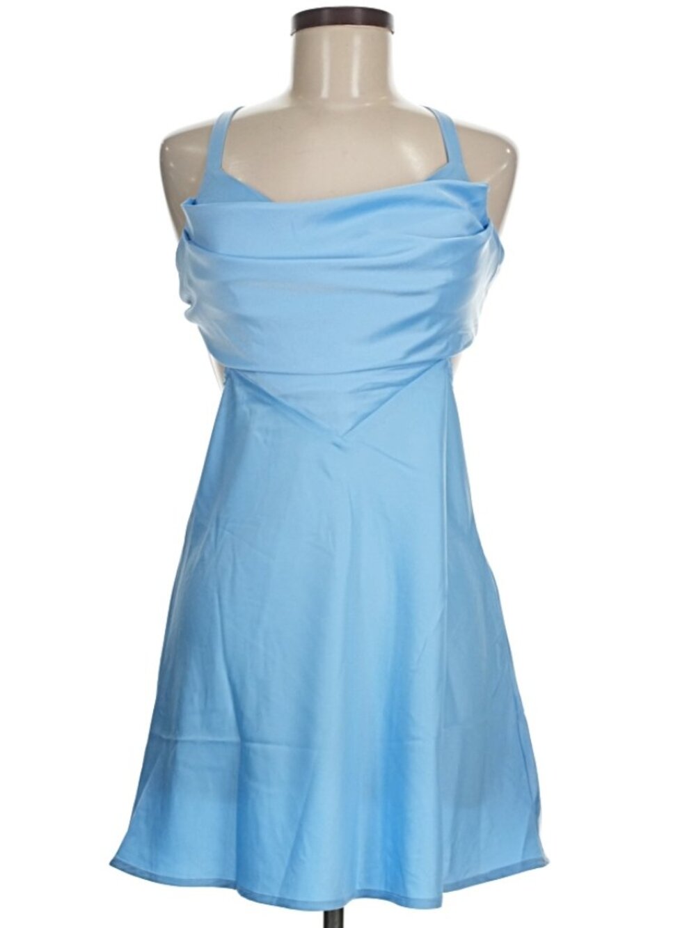 NWTS Hello Molly blue cocktail dress open back size medium